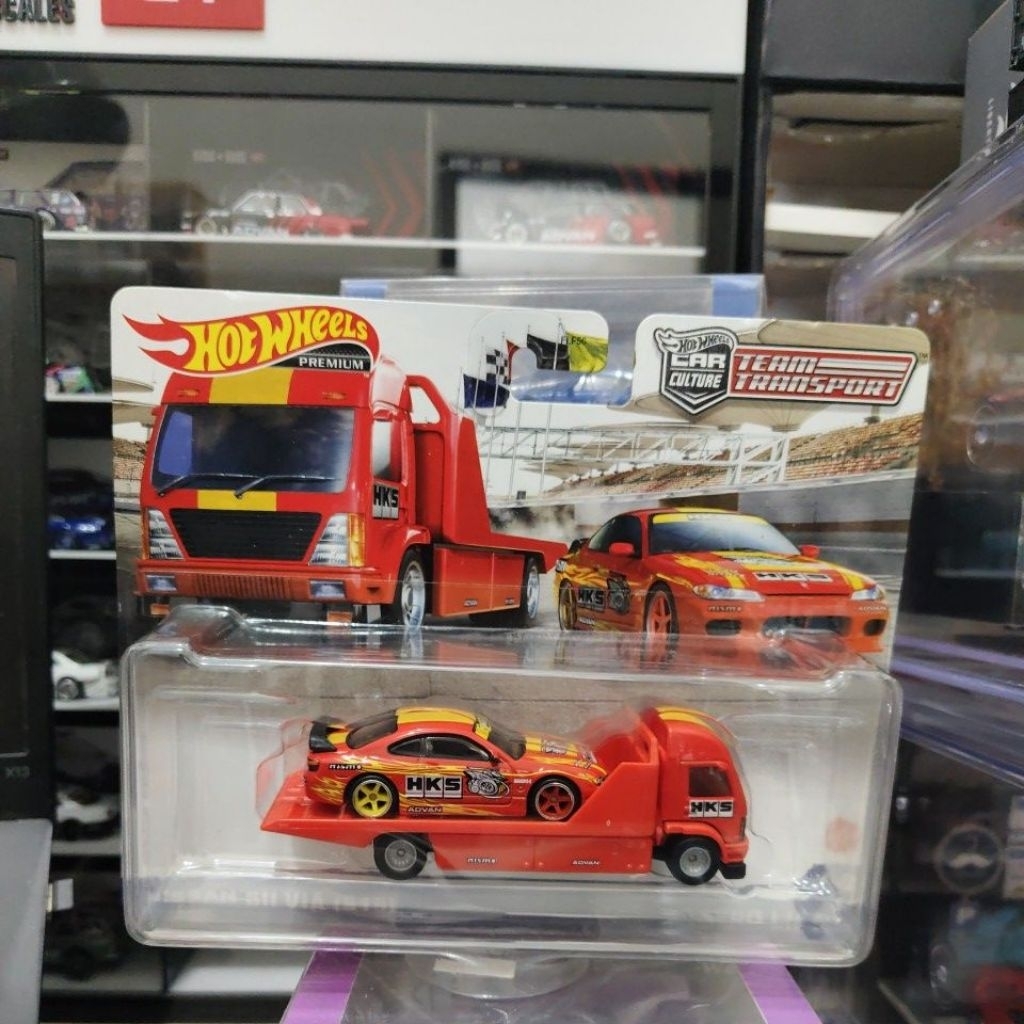 HOT WHEELS TEAM TRANSPORT NISSAN SILVIA S15 HKS GENKI