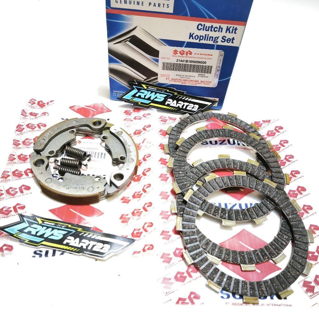Paket Plat Kopling Kampas Kopling + Kampas Ganda Suzuki Smash 110 Lama Smash 110 New Smash Titan