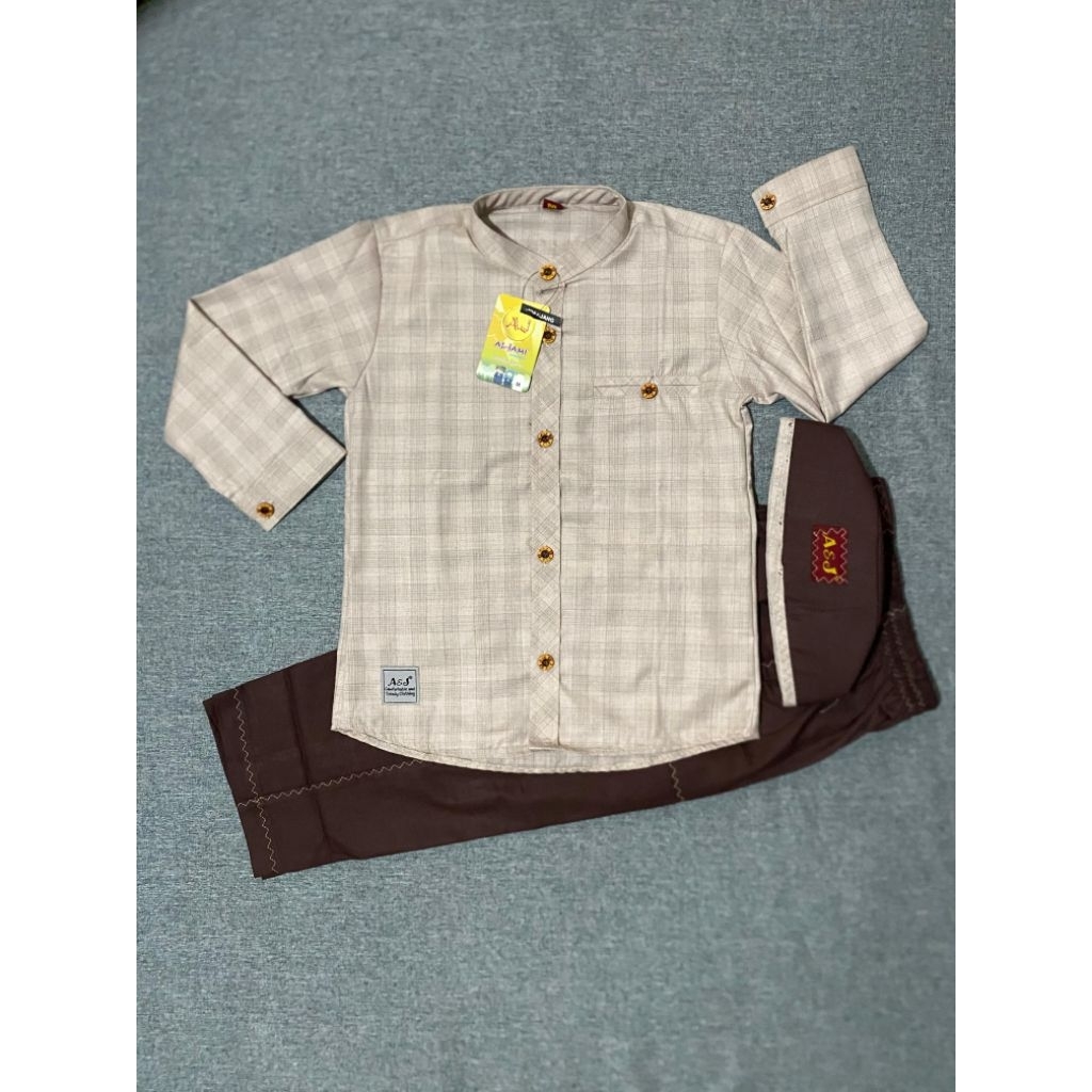 setelan baju Koko anak laki-laki BENSU/kemko lengan panjang by A&J