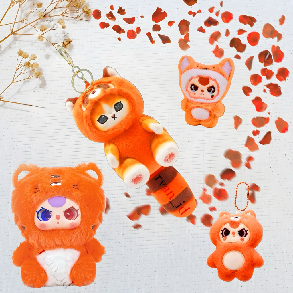 Gantungan Kunci Baby Three - Keychain Rubah Baby Kyubi - Keychain Bonekaa