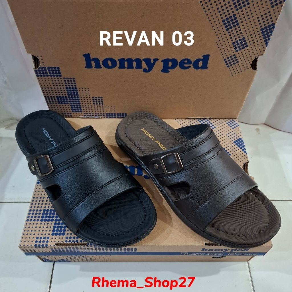 HOMYPED REVAN 03 #TERBARU Sandal Slide Kokop Kasual Pria 100% ORI