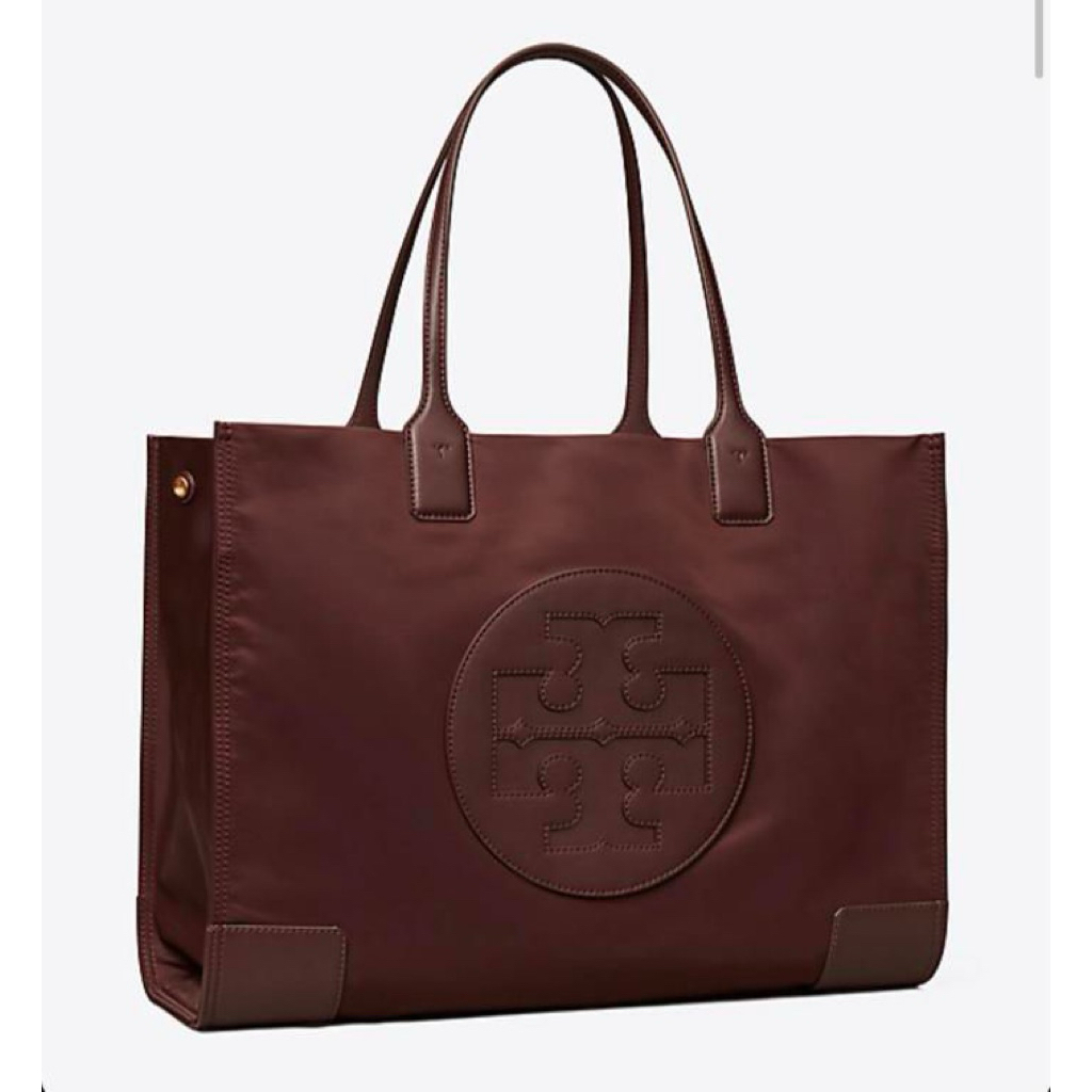 Tory Burch Ella Large Tote Tempranillo