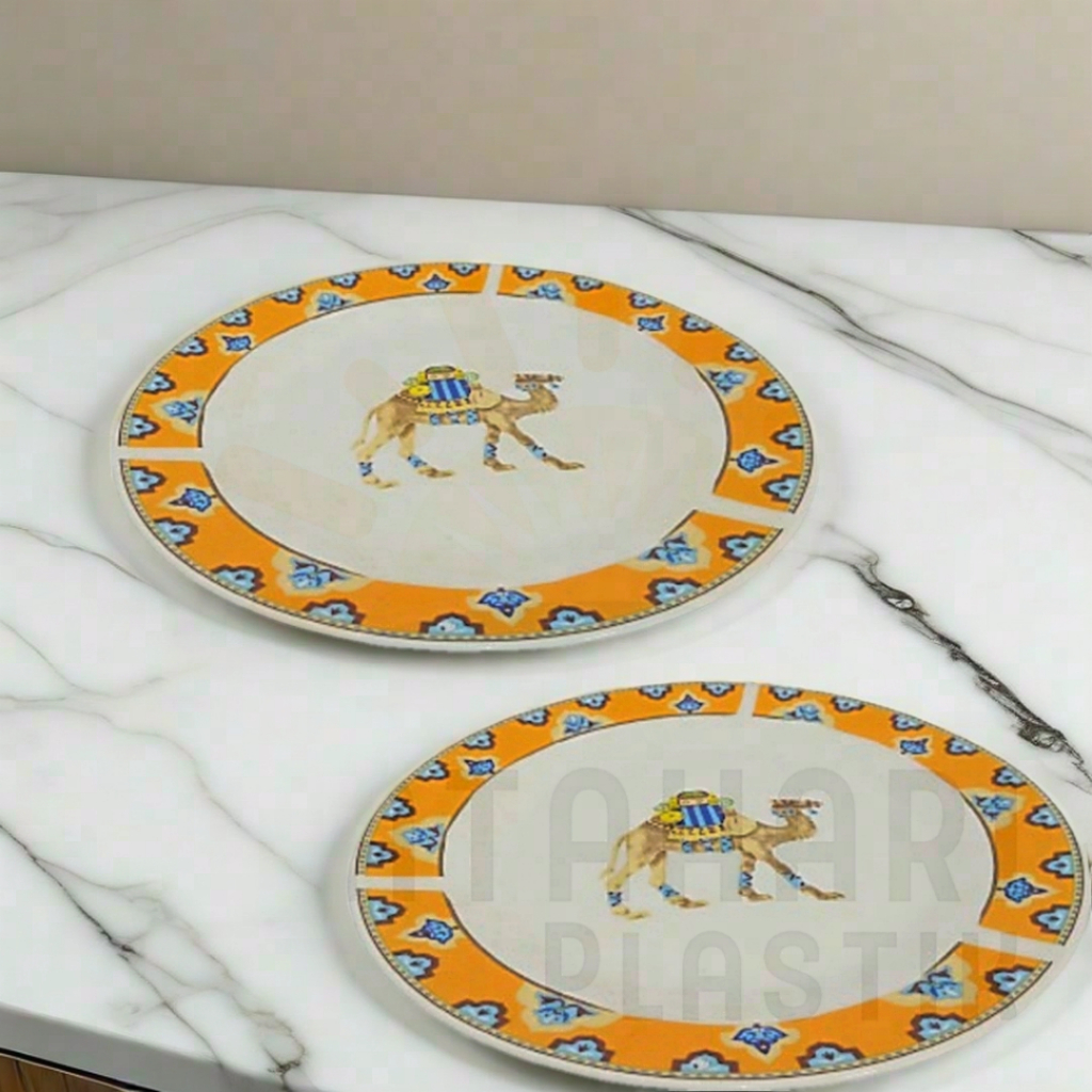 Piring 10,5 Ceper/Piring Bosara Keramik Batu Cantik/Piring Onta 10,5 Ceper/Piring Batu Ceper/Piring 