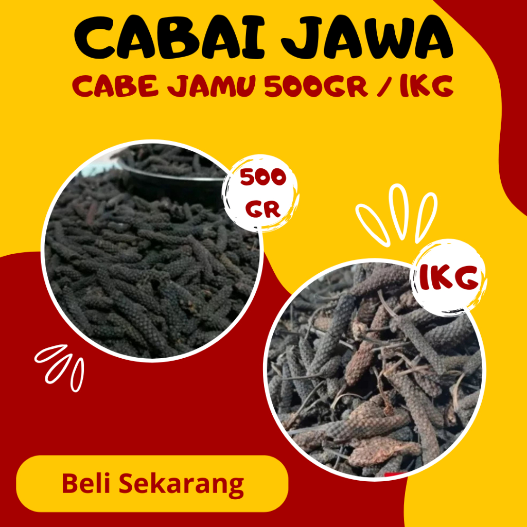 Cabe Jamu Kering 500 g / 1 KG Cabe Jawa Kering Cabe Puyang Kering 1kg 500gram