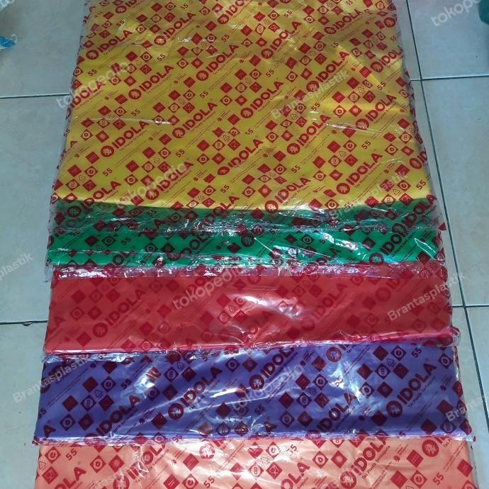KANTONG KRESEK IDOLA MERAH JUMBO 55 X 85 X 0.3 / 1 PACK 30 LEMBAR / KRESEK JUMBO PLASTIK IDOLA