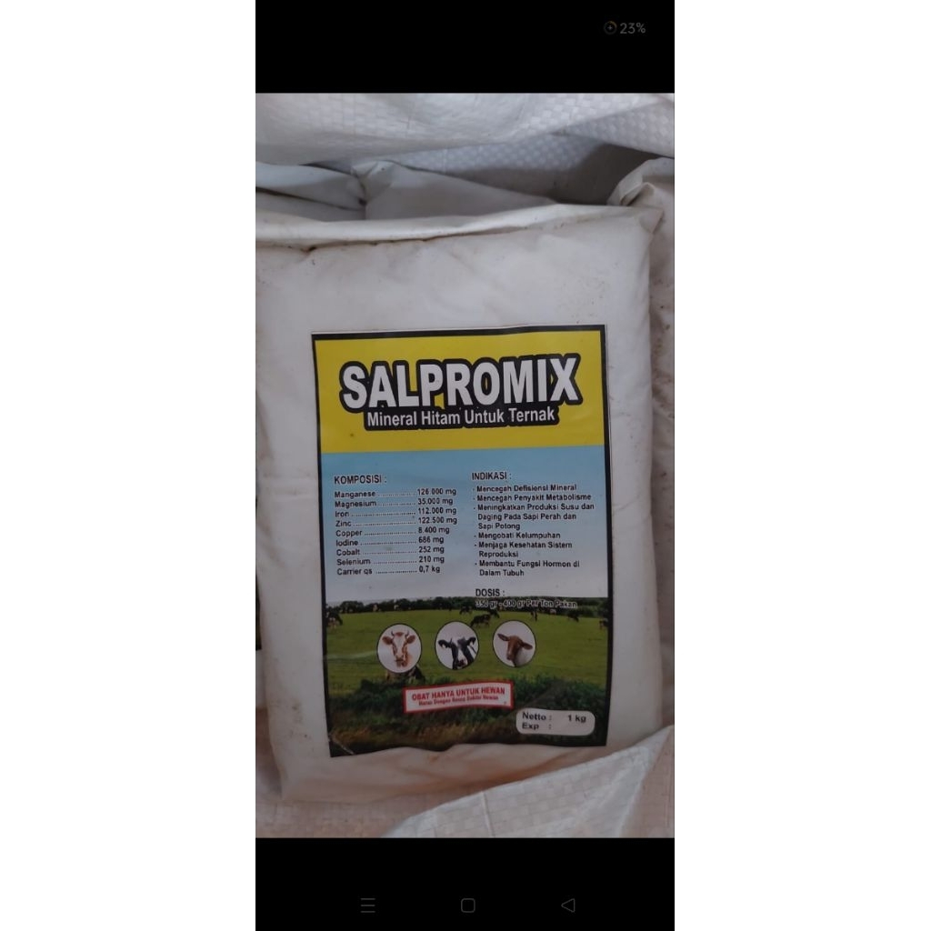 mineral hitam salpromix