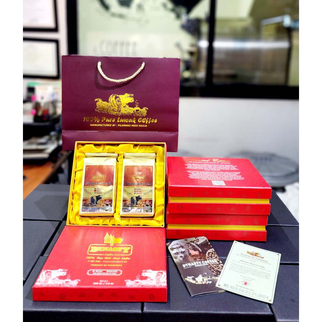KOPI LUWAK DYNASTY COFFEE 200 Gr GIFT BOX - Authentic Kopi Luwak