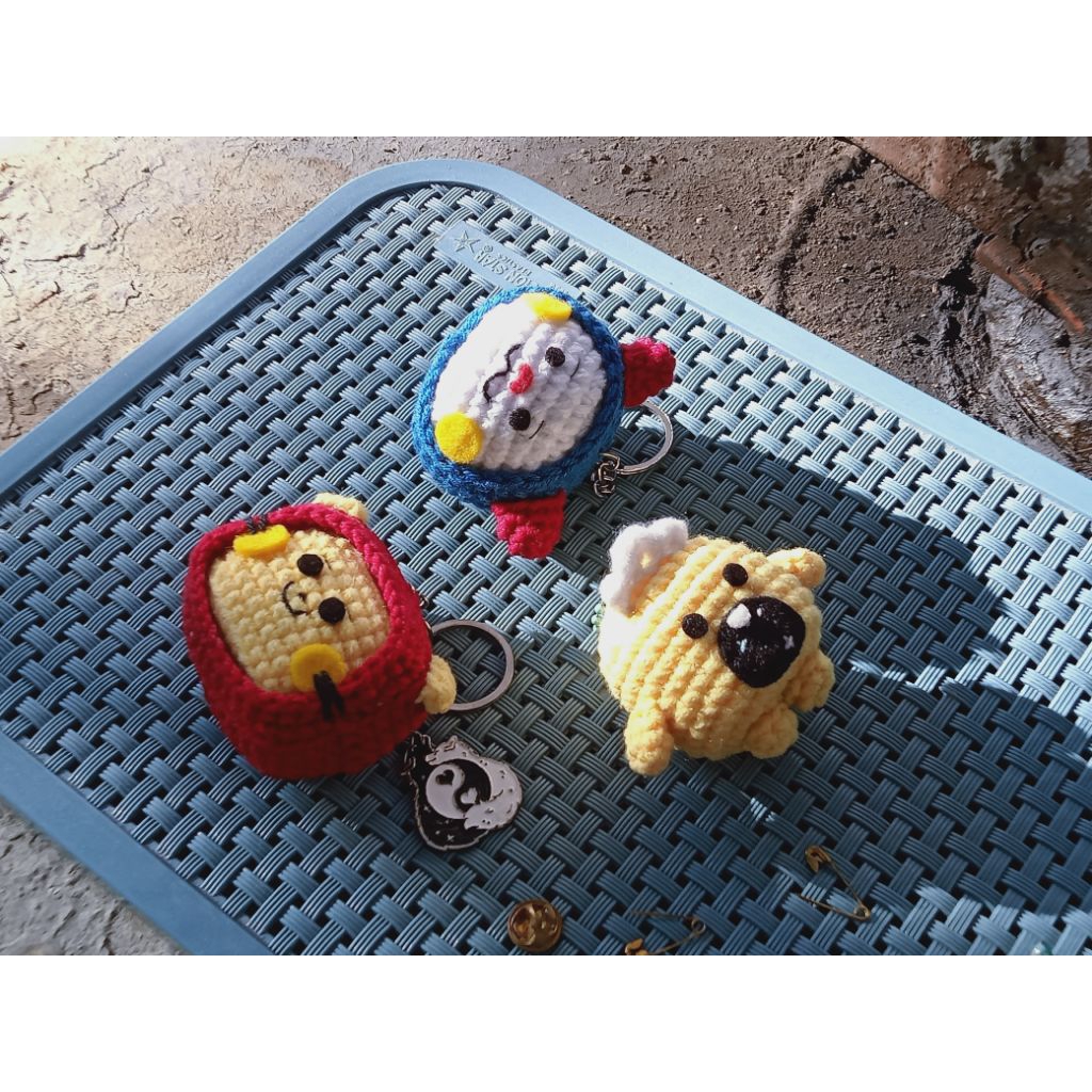 TRUZ Hikun | Podong | Chili | Woopy | Lawoo | Super King Cow baby Crochet Keychain