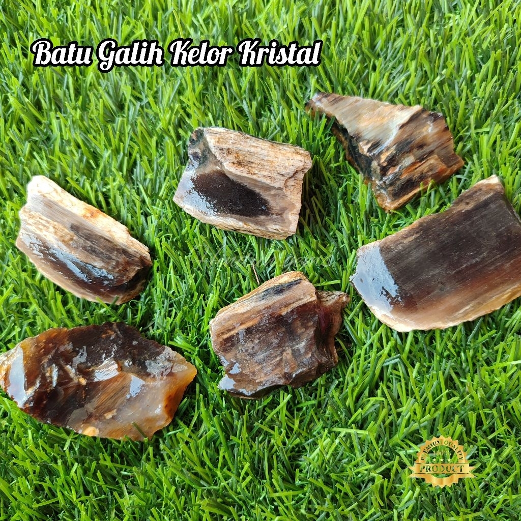 Bahan Batu Galih Kelor Kristal Asli Natural / Bongkahan Batu Galih Kelor Kristal / Lempengan Batu Ga