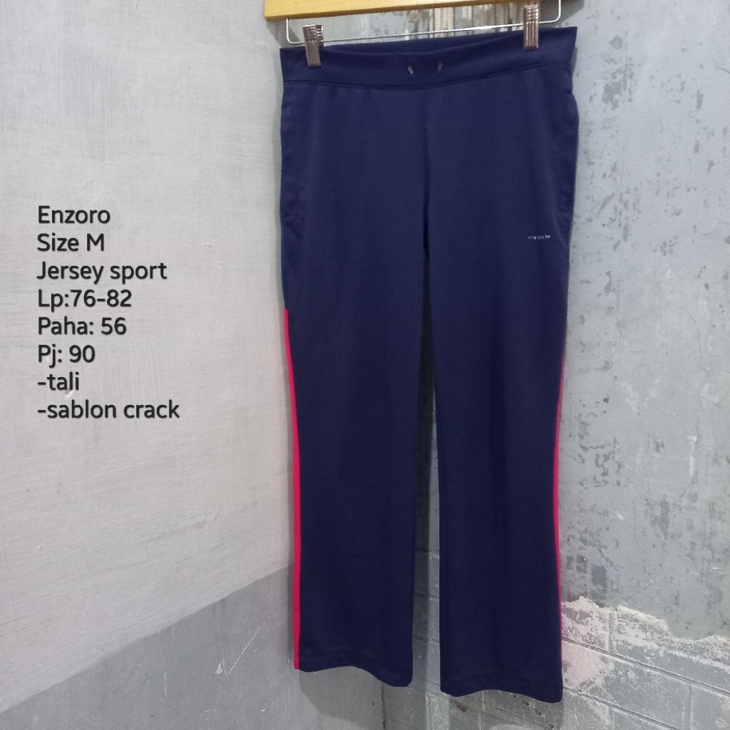 Enzoro Celana Olahraga Running Celana Jersey Sport Wanita