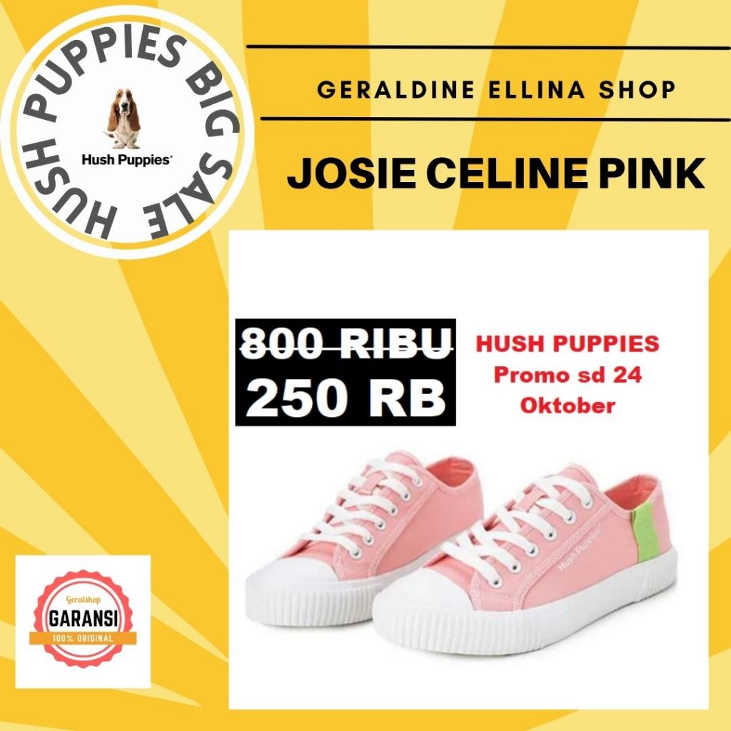 Sepatu Sneakers Wanita Hush Puppies Original seri JOSIE CELIN