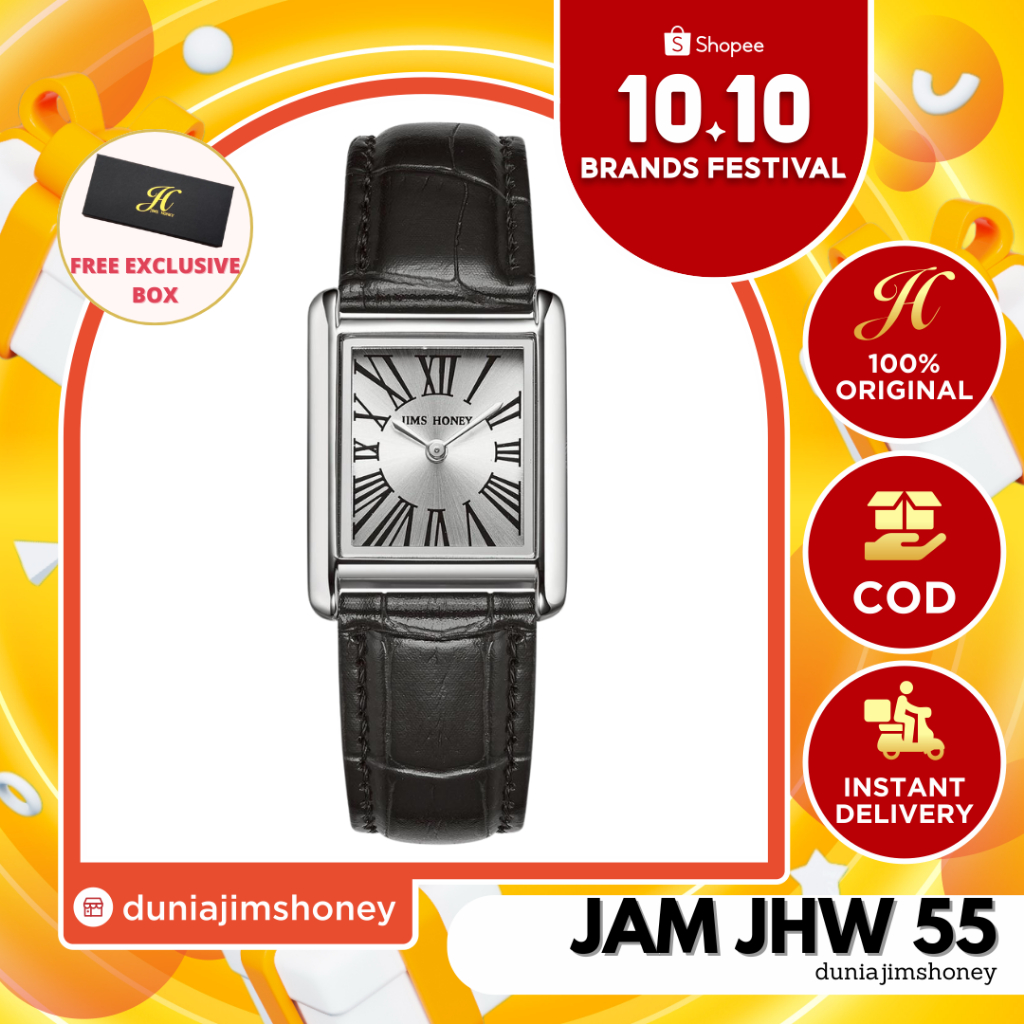 Jims Honey JHW 55 Jam Tangan Analog Quartz Kecil Wanita Cewek Elegan Jimshoney JH Free Exclusive Box