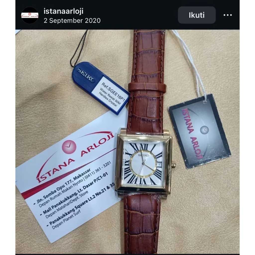 Seiko SGEE-16 Jam Tangan Original Pria