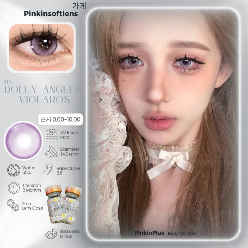 PINKINSOFTLENS My Aesthetic Dolly Angelic By PinkinPlus Violaros Violet Ungu Lilac Softlens Normal -
