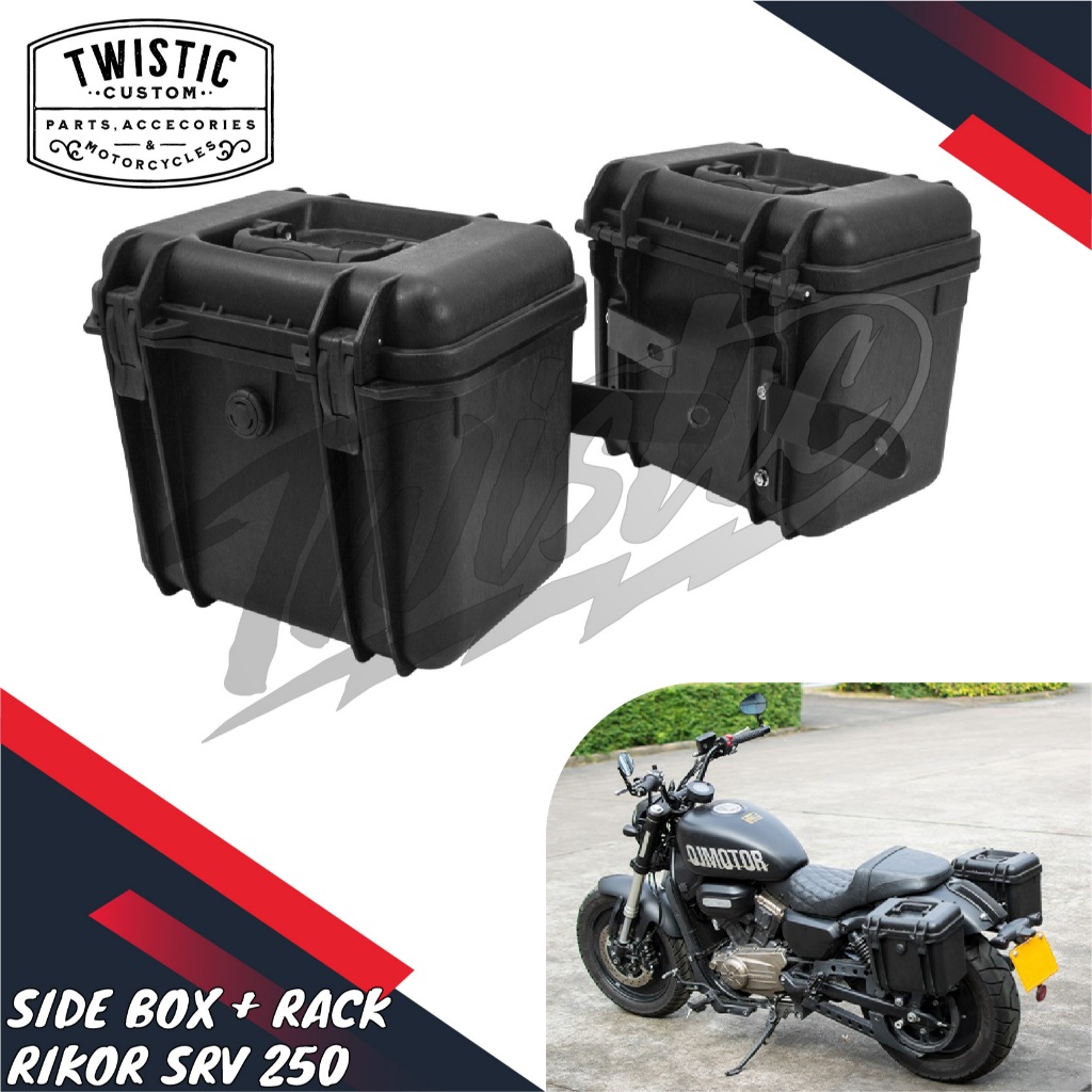 Side Box Side Bag Boks Bracket Tas Samping Pannier Rikor Motor QJMotor QJ Motor SRV 250 SRV250