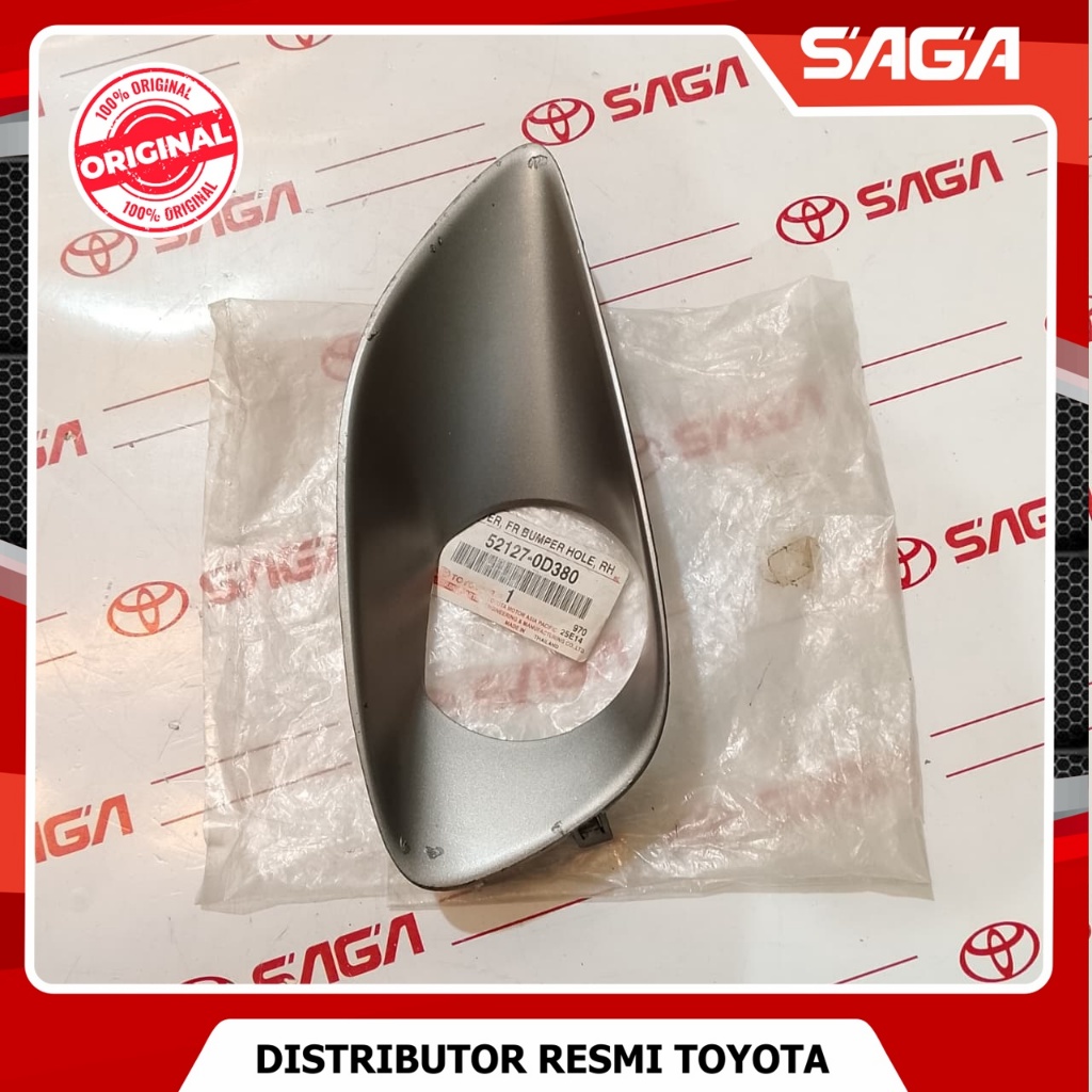 SAGA | Garnish Cover Foglamp  Depan Kanan Vios Gen 2 2007-2012 Tipe G Original Toyota 52127-0D380