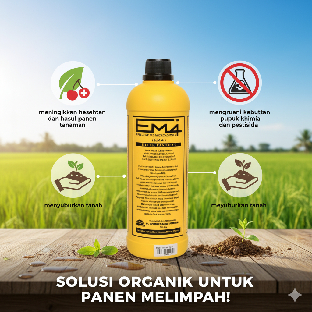 Obat Penyubur Tanah EM4 Penambah Unsur Hara Tanah Terbaik Berkualitas
