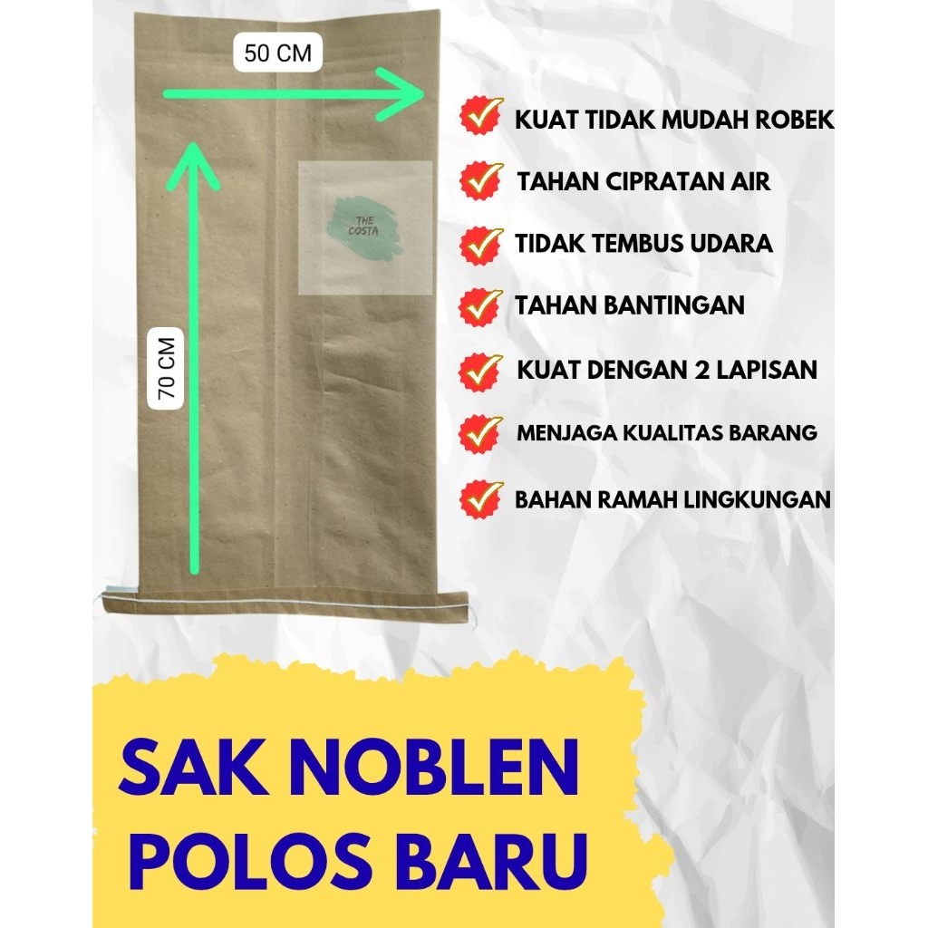 karung noblen polymer/kantong noblen/karung woven Kraft laminasi/paperbag