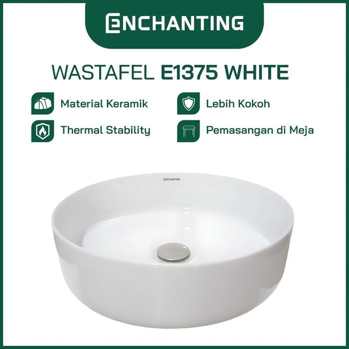 ENCHANTING Wastafel Meja Cuci Tangan Keramik Europe Enchanting E1375