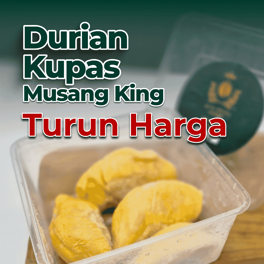 [LIMITED] Durian Musang King Kupas Frozen – Kualitas Super Import Malaysia