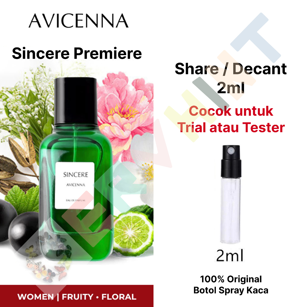 [Decant Parfum] Avicenna - Sincere Premiere EDP (Eau de Parfum) | Soft Romantic | Wanita
