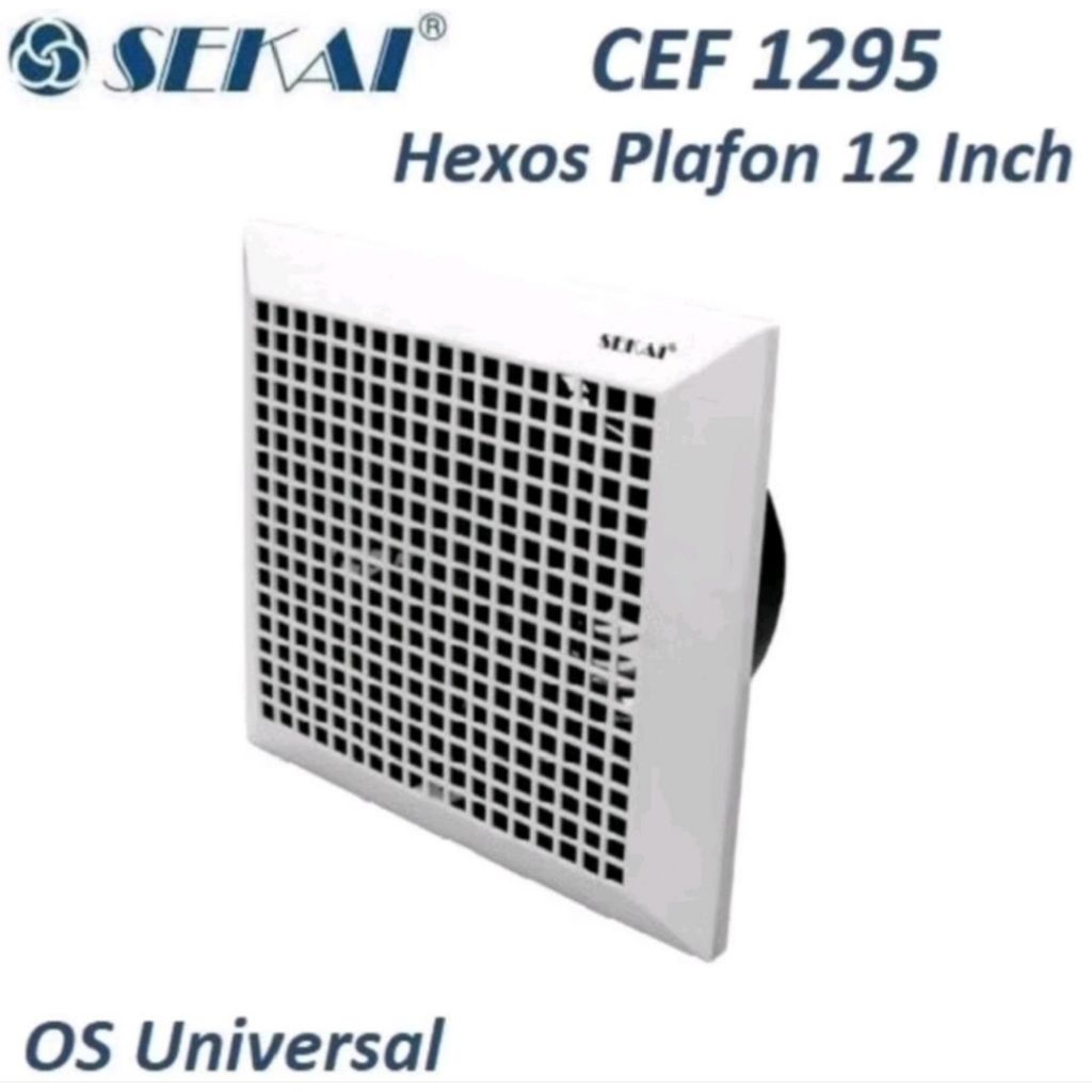 Exhaust Fan Plafon Sekai 12" CEF 1295 / Exhaust Sekai 12inch plafon / Hexos plafan sekai