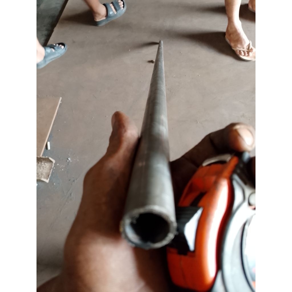 besi pipah hitam OD 22mm tebal 3mm x ID 18mm/OD 22 tebal 2mm x ID 19mm panjang pareasi