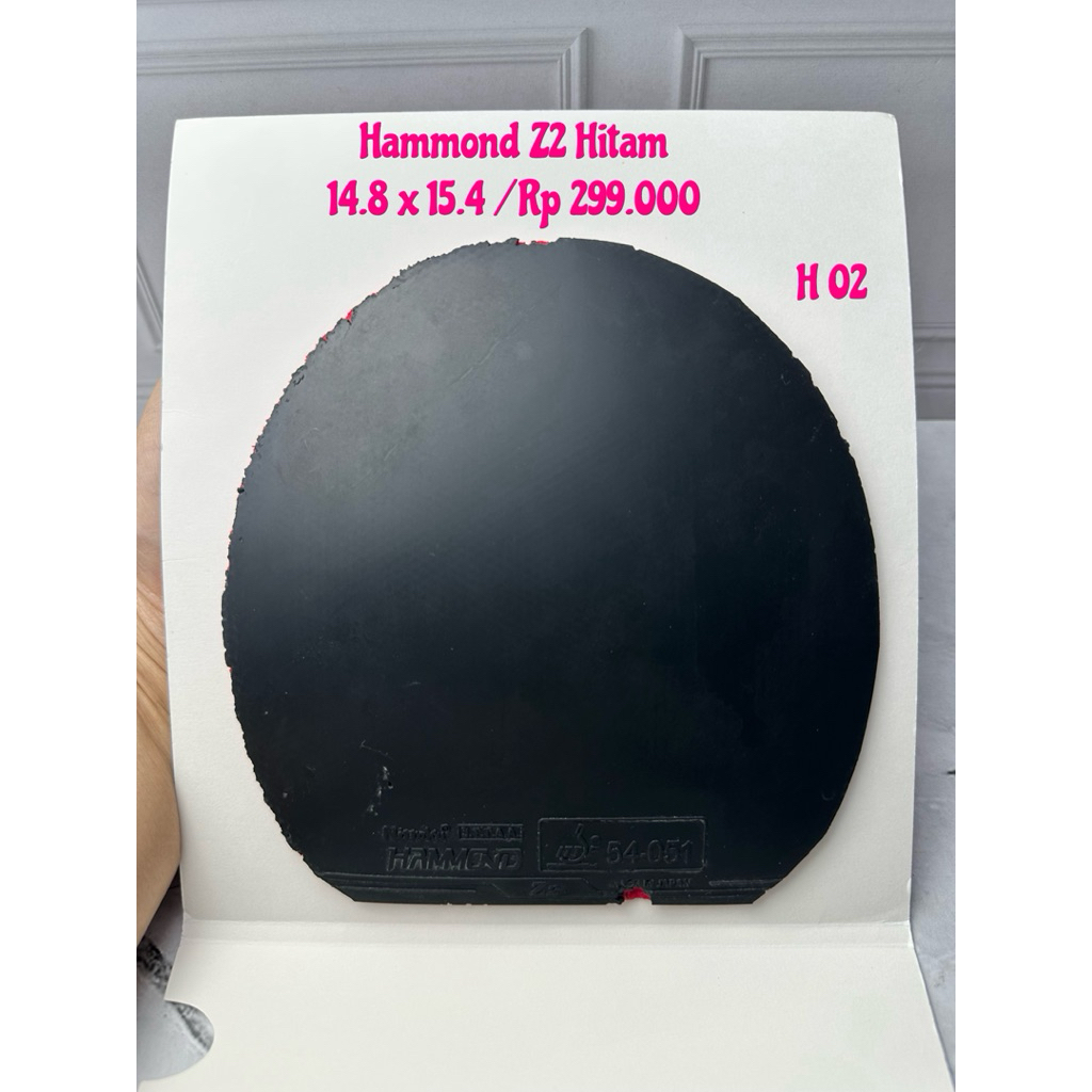 PROMO SECOND KARET PINGPONG TENIS MEJA HAMMOND Z2 HITAM
