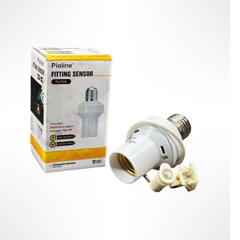 Fitting Sensor Lampu PIOLINE Max 100 Watt E27