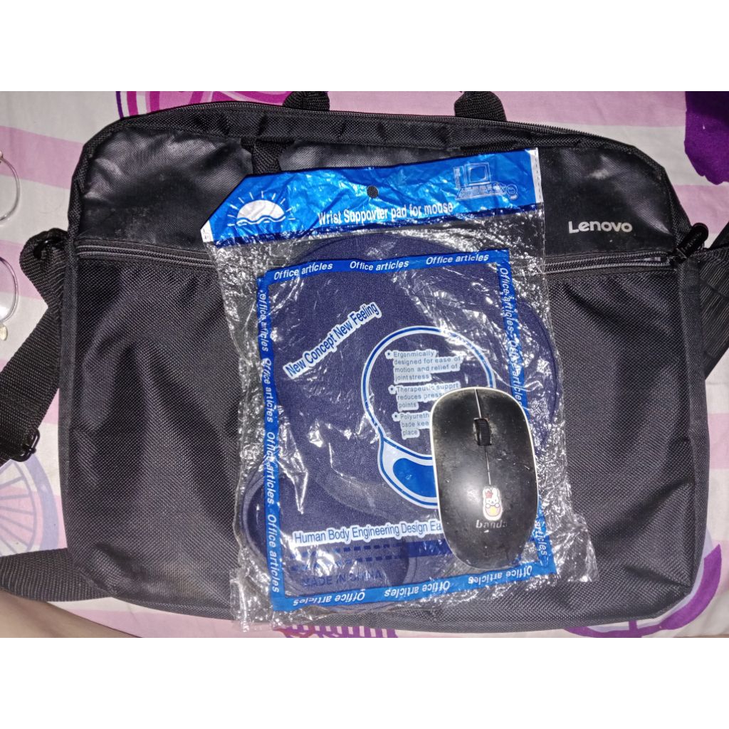 Tas Laptop Lenovo Ori 14inch & 15,6inch + Mousepad + Mouse