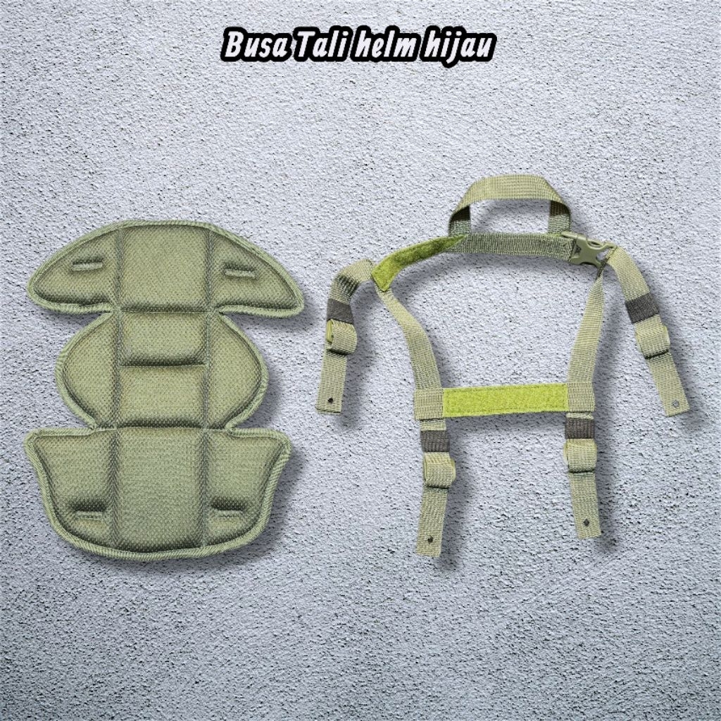 Busa Helm tactical Tali helm Hijau tactical