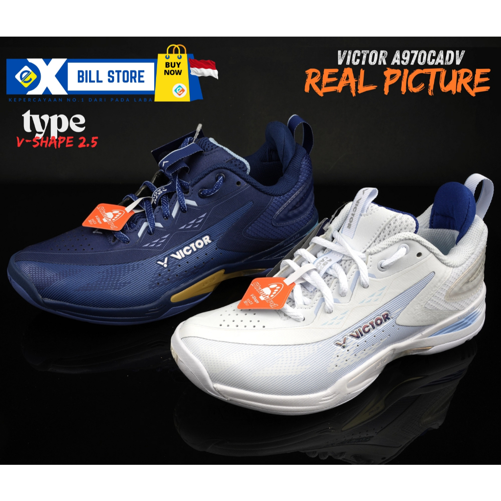 Exbill VICTOR A970 NitroLite CPS CAPSUL A970cADV - Sepatu Badminton LZJ Ringan dengan Nitrogen Foam 