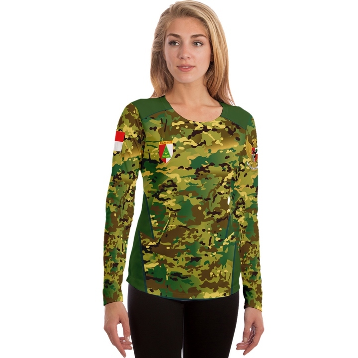 kaos wanita baju loreng banser NU bersikulasi udara terbaru