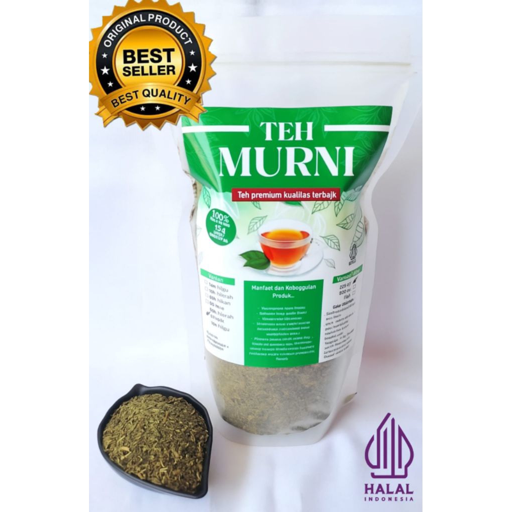 Teh Hijau Bubuk | Daun Teh yang di haluskan asli organik 250g