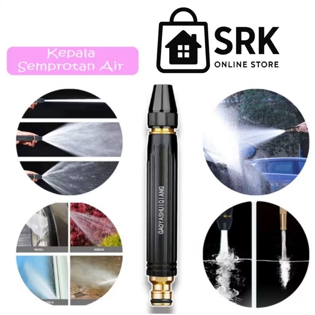 Kepala semprotan Air alat buat cuci kendaraan motor mobil tanpa listrik