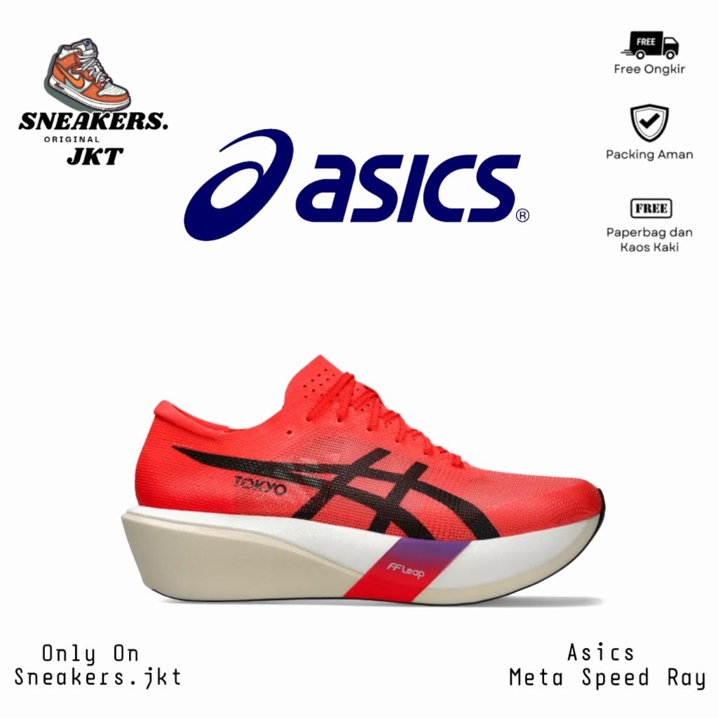 Sepatu Running Asics Metaspeed Sky Tokyo Flash Red/Black Original