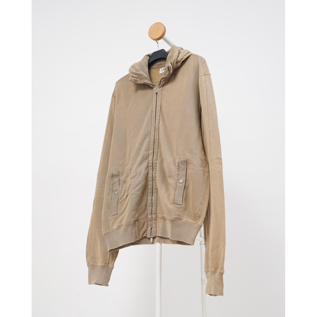 CP Company Vintage Font Logo Zip Hooded