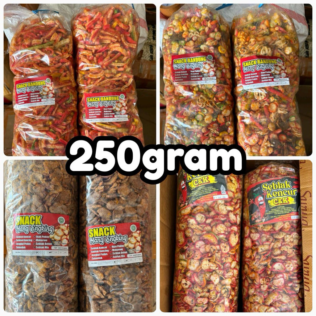 Krupuk Seblak Campur 250gram | Krupuk Seblak Kencur Pedas