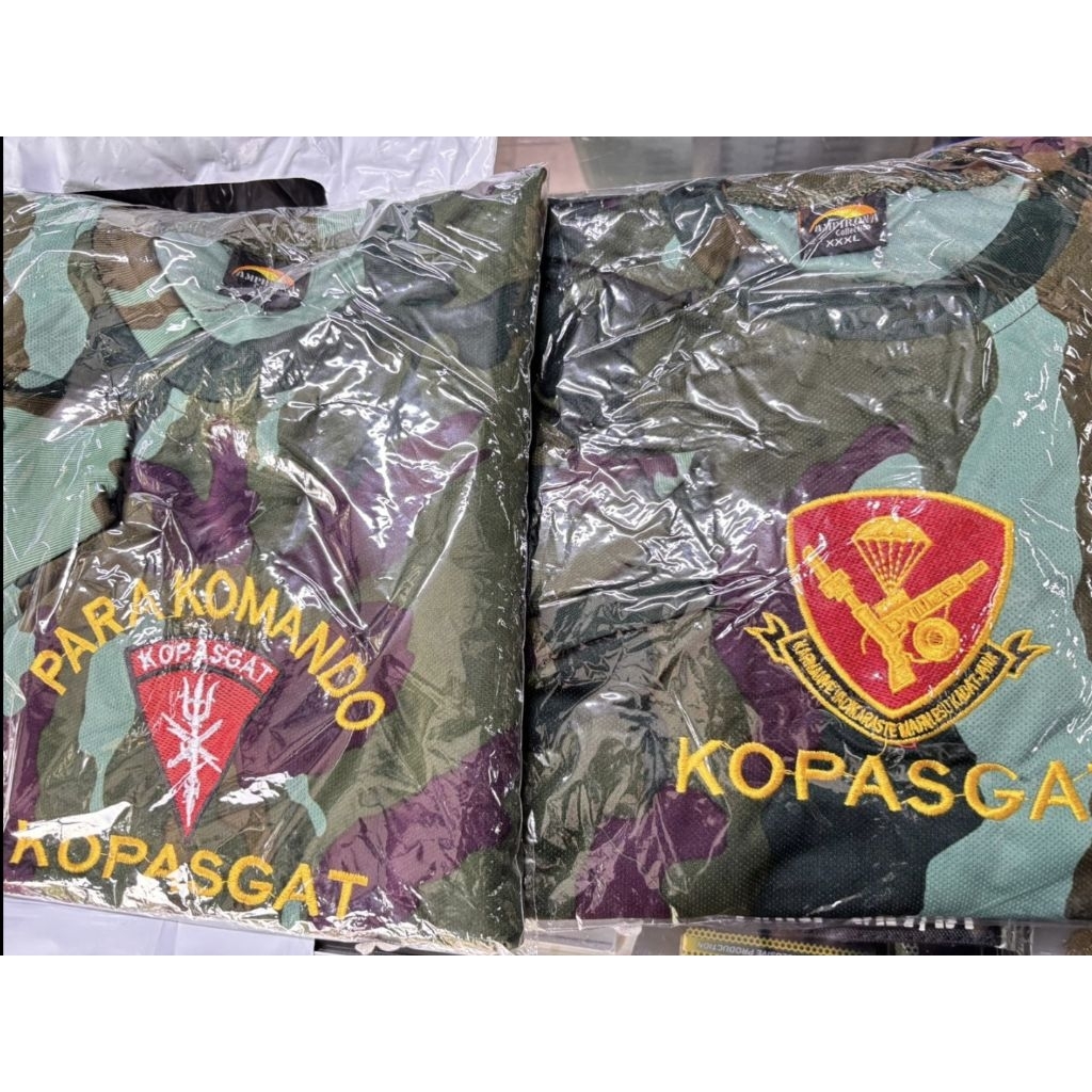 Baju anak laki2 dan perempuan setelan loreng tentara KOPASGAT