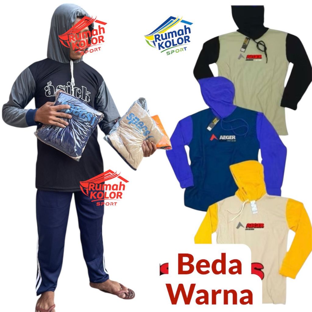 PROMO GILA 3 PCS Baju Kerja Proyek Lengan Panjang/Kaos Kerja Proyek Lengan Panjang/Kaos Basahan Kerj