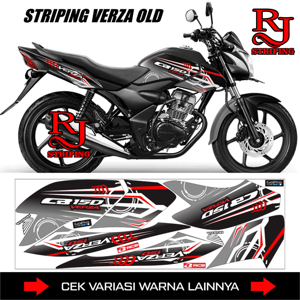 STIKER STRIPING HONDA VERZA 150 LAMA / STICKER LIS VARIASI MOTOR CB VERZA OLD