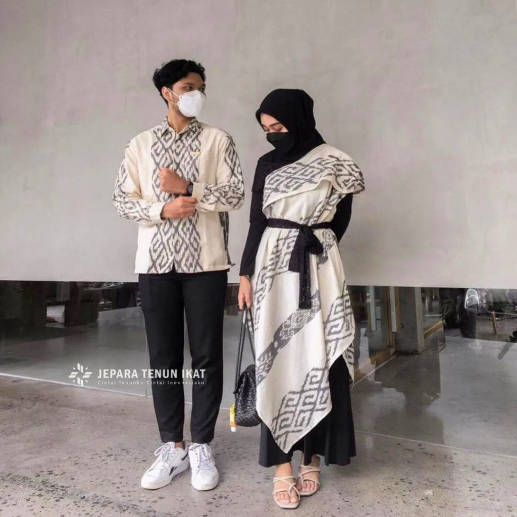 JTI Baju Tenun Etnik Pria & Wanita Couple Tenun Etnik Terbaru