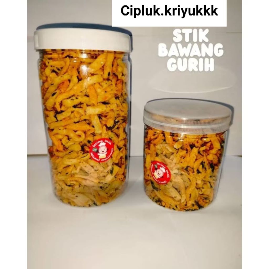 Stik Bawang Gurih Ukuran Toples 1000ML Stik Bawang Gurih Original Kue Bawang