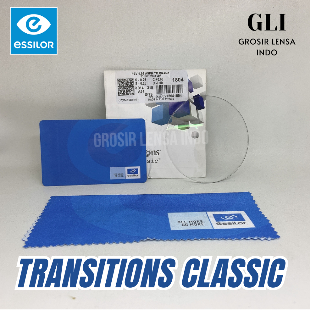 Lensa kacamata SV Transition Classic (Transitions / photocromic) by Essilor