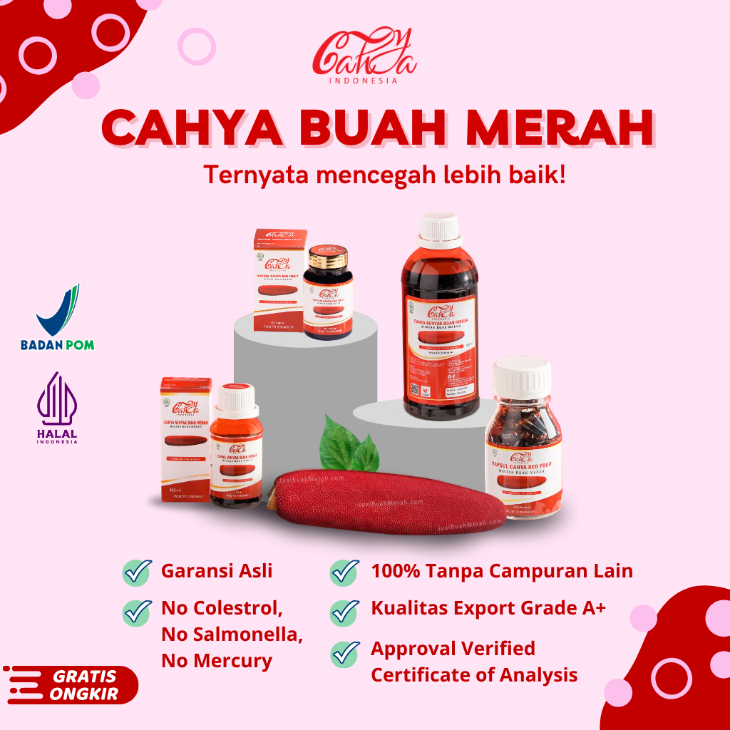 Cahya Buah Merah Papua 300ML Buah Merah Papua Garansi Asli Herbal Ampuh Obat Sakit Alami Cod Sakit P