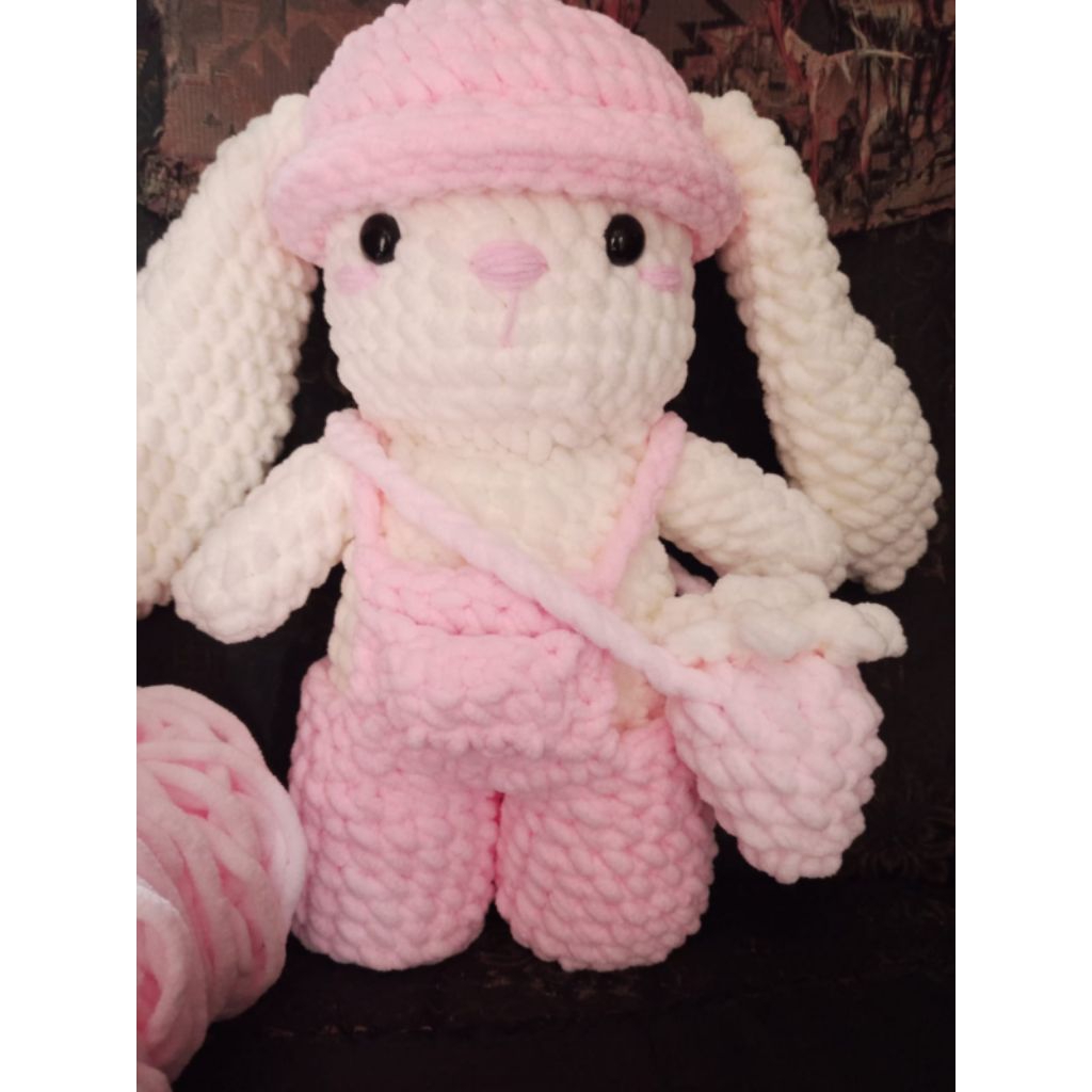 Boneka Rajut Kelinci Jumbo - Amigurumi Rabbit Giant