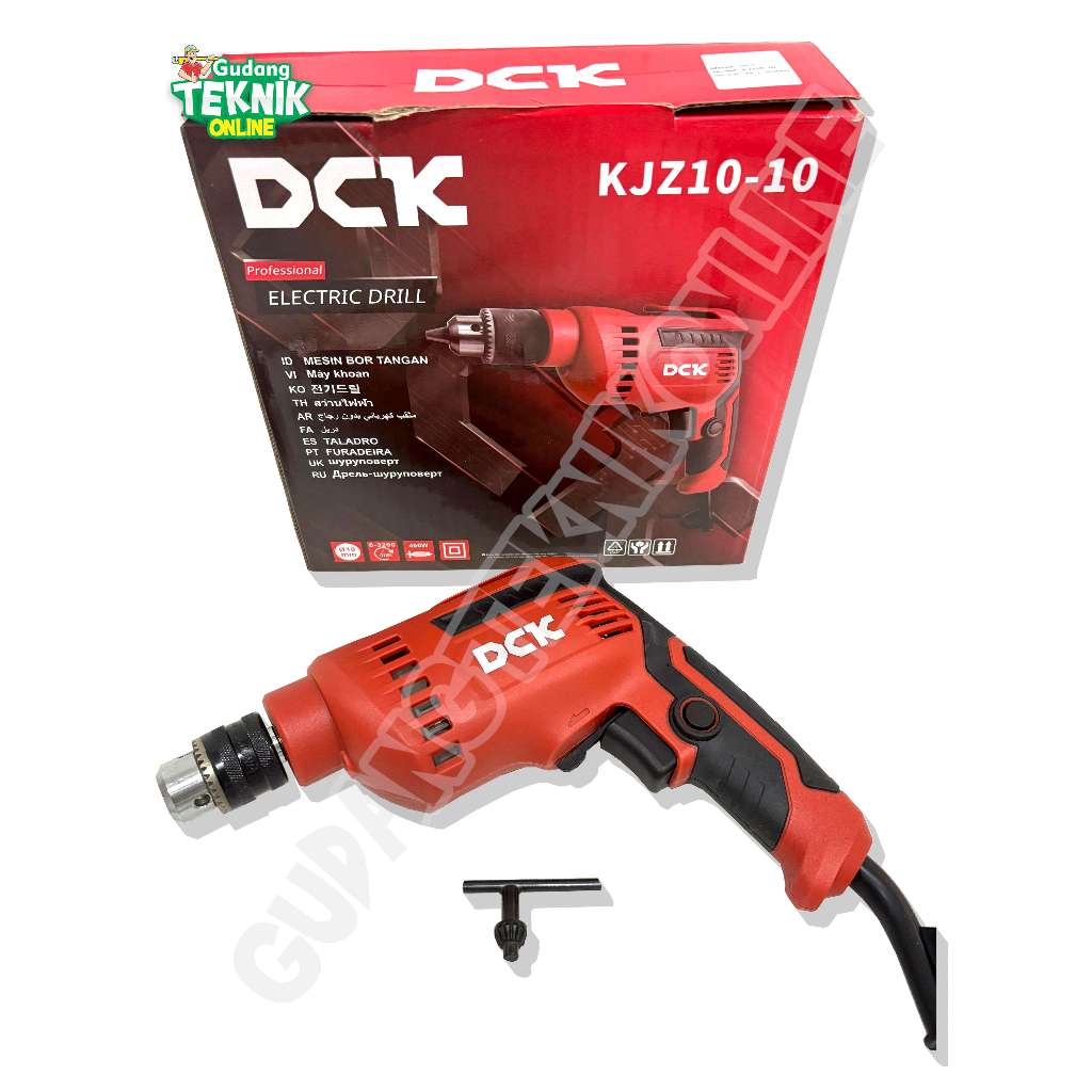 DCK Mesin Bor Tangan 10mm DCK KJZ10-10 / Mesin Bor Listrik Kayu Besi 10 mm Electric Drill Elektrik D