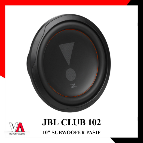 Subwoofer Pasif 10 inch JBL CLUB 102 single Voice Coil 2 / 4 Ohm 350 Watt RMS Original