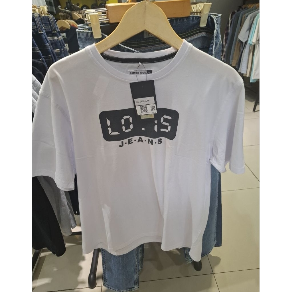 kaos Lois 100% Original Size XXL white