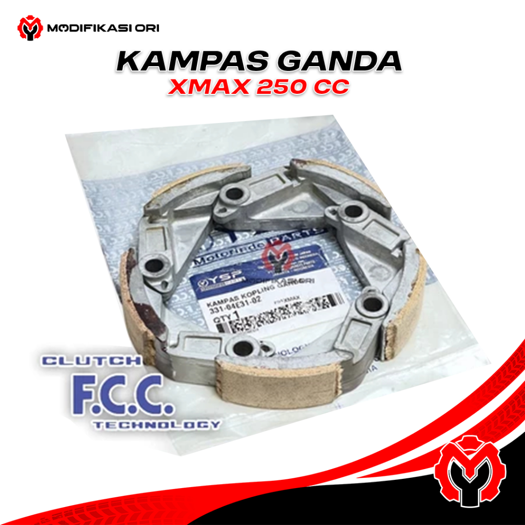 XMAX 250 CC KAMPAS GANDA ASSY KOMPLIT Kampas Ganda Yamaha Xmax 250 Original 1 Set
